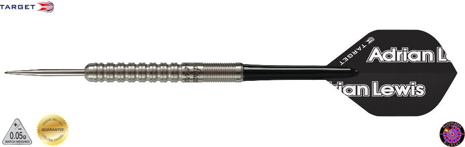 Steel Dartpfeil Set Target - Natural Adrian Lewis
